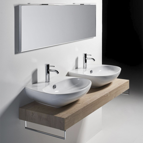 Раковина из сантехнического фаянса Simas VI 10 bia 60х50 подвесная цвет белый